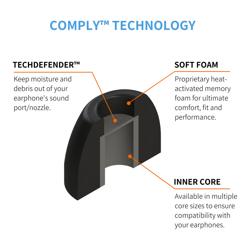 Comply™ 200 Series Foam Replacement Ear Tips 