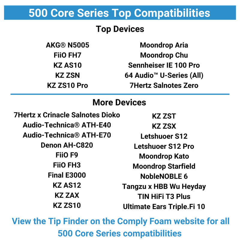 Comply™ 500 系列泡沫耳塞 