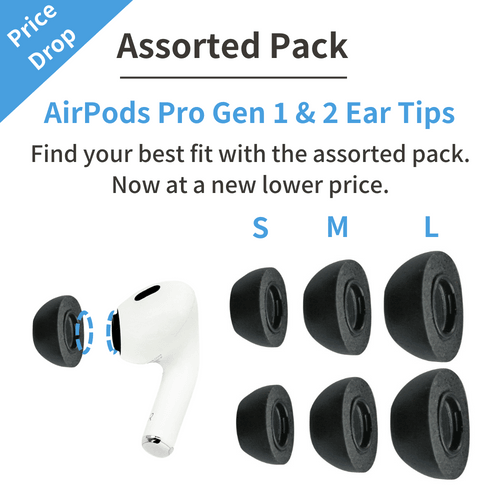 Comply Foam Ear Tips for Apple Airpods Pro Generation 1 2