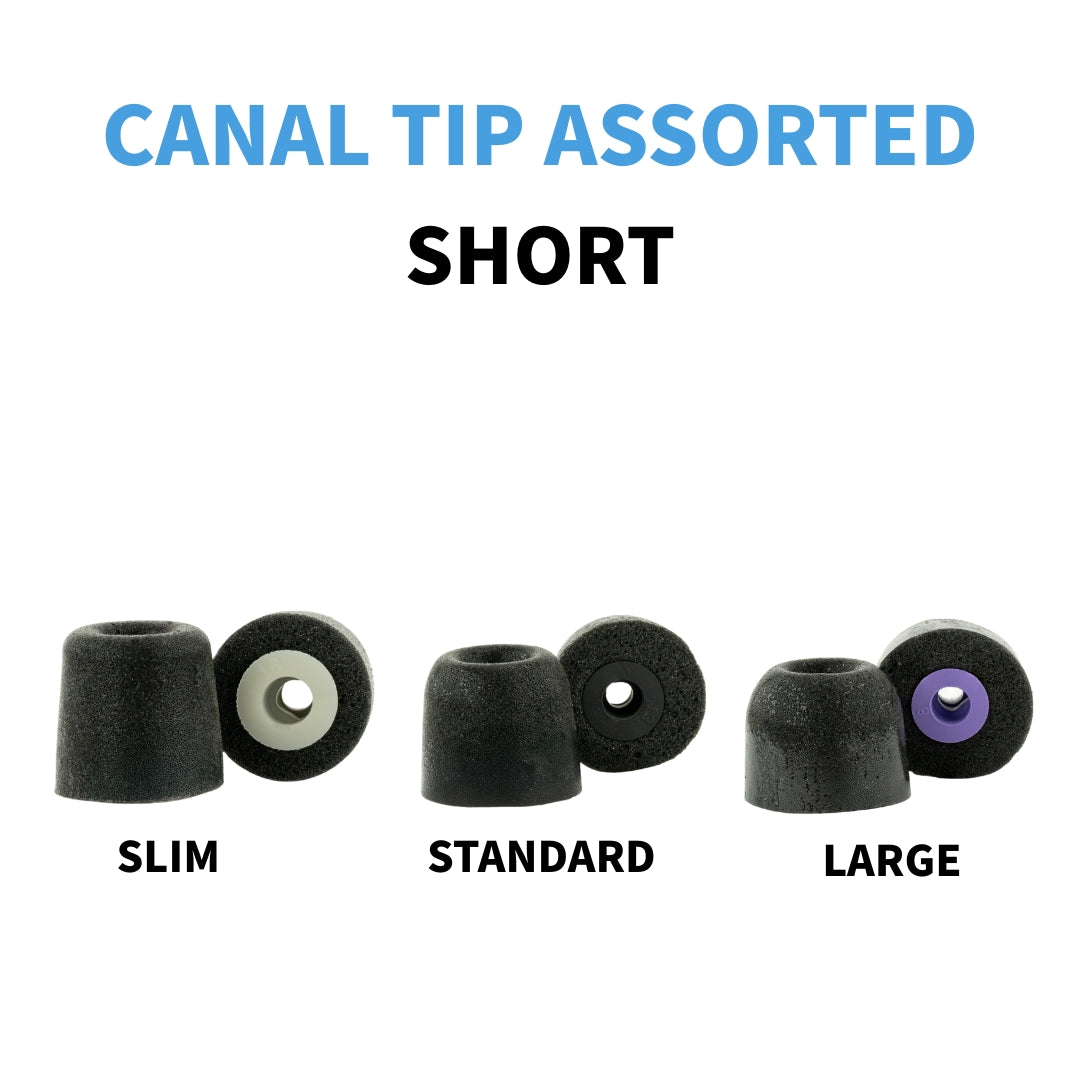 Comply foam tips size comparison ear canal