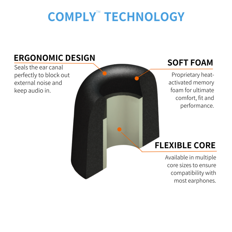 Comply™ 200 Series Foam Replacement Ear Tips 